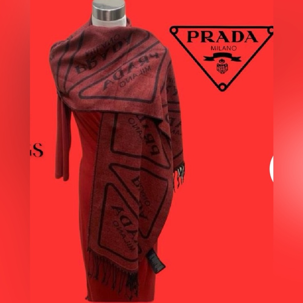 Prada Red Women's Scarf